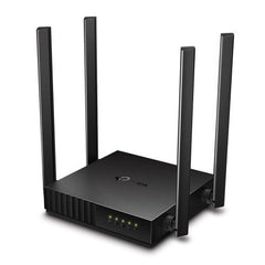 black router on a white background