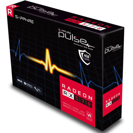 Sapphire Pulse Radeon™ RX 570 4GB DDR5 Without Box Graphics Card (USED: GRADE A) 14 Days Warranty