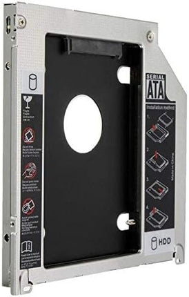 Generic Hard Drive Caddy Tray, Universal 12.7mm SATA to SATA 2nd SSD HDD Hard Disk Caddy Adapter Tray Enclosures (NEW) 30 Days Warranty