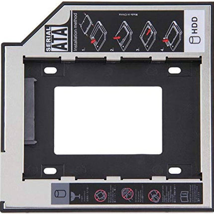 Generic Hard Drive Caddy Tray, Universal 9.5mm SATA to SATA 2nd SSD HDD Hard Disk Caddy Adapter Tray Enclosures (NEW) 30 Days Warranty