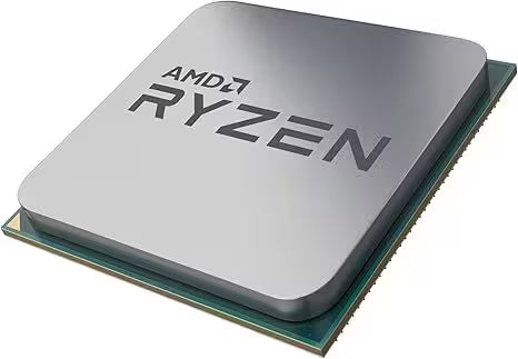 AMD Ryzen CPU on a white background
