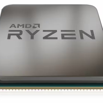 AMD Ryzen CPU on a white background