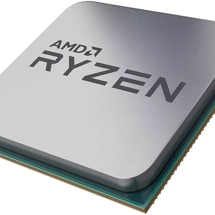 AMD Ryzen CPU on a white background