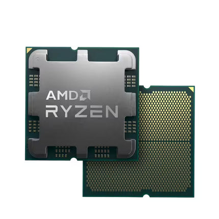 AMD Ryzen CPU on a white background