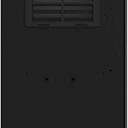 Black case with a vent on a white background