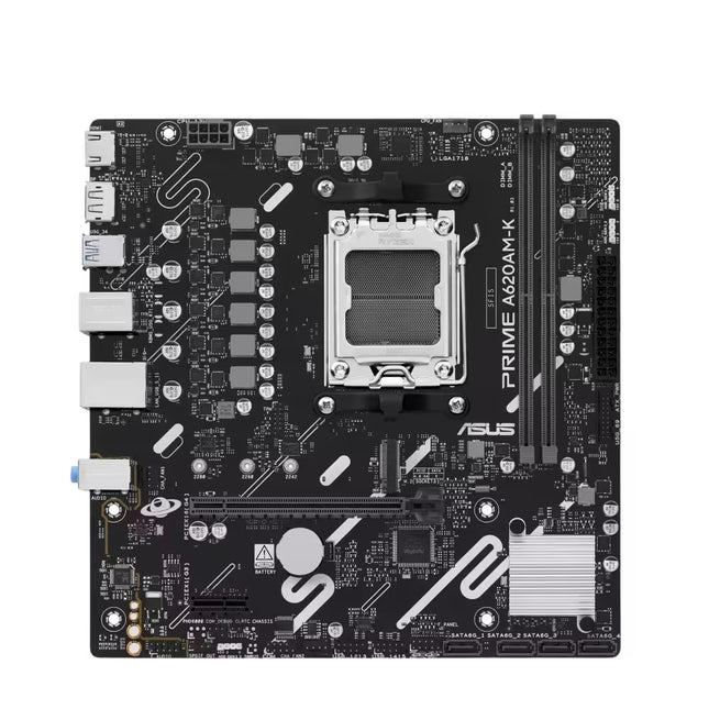 Asus Prime A200AM-K motherboard on a white background