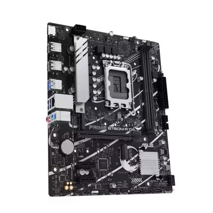 Computer motherboard with ASUS branding on a white background
