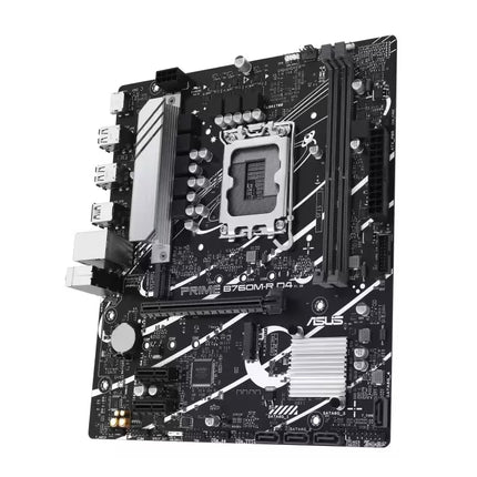 Computer motherboard with ASUS logo on a white background