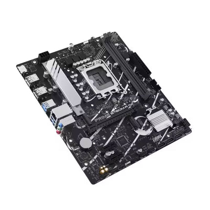 Computer motherboard on a white background