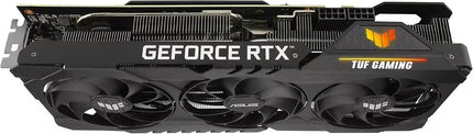 GeForce RTX graphics card with ASUS branding on a white background