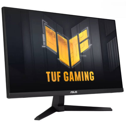 Gaming monitor with ASUS TUF Gaming logo on a black background