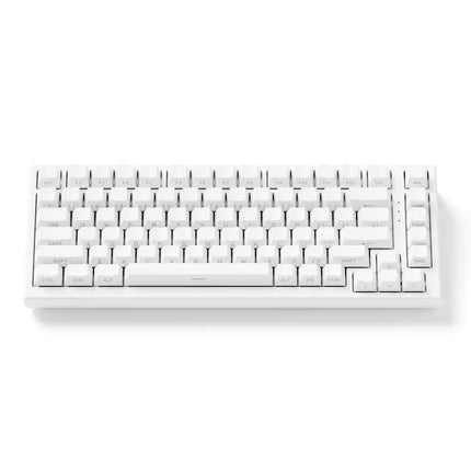 White keyboard on a white background