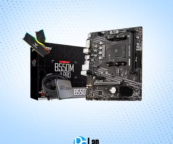 MSI B550M-A PRO MOTHERBOARD + AMD Ryzen™ 5 5600 MPK With Stock
