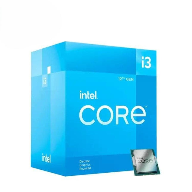 Intel Core i3 processor packaging on a white background