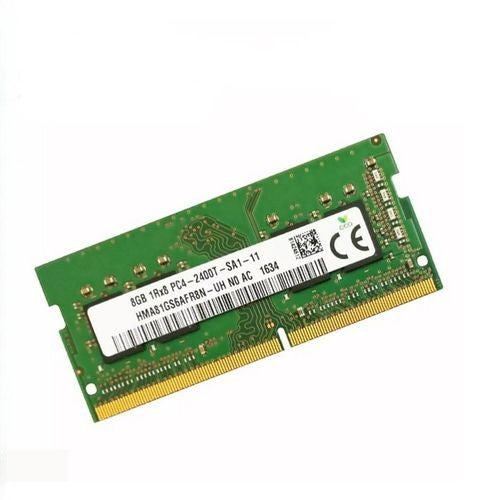 Green RAM module on a white background