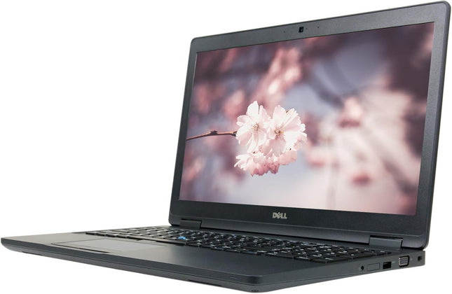 Laptop with a cherry blossom flower on the screen
