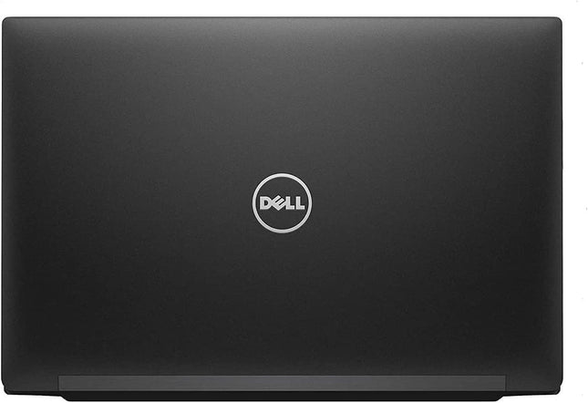 Black Dell laptop on a white background