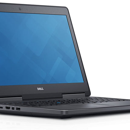 Laptop with Dell logo on a white background