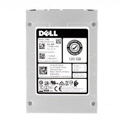 Dell hard drive with label on a white background