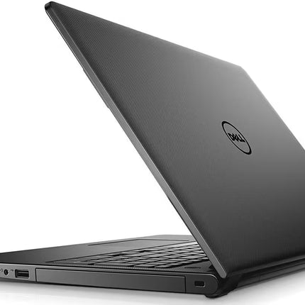 Black Dell laptop on a white background