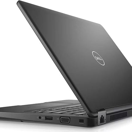 Black Dell laptop on a white background