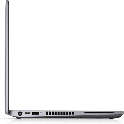 Side view of a laptop on a white background