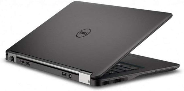 Black Dell laptop on a white background
