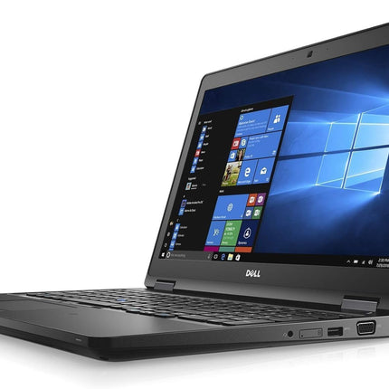 Laptop with Windows operating system on the screen on a white background