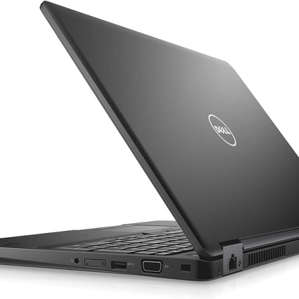 Black Dell laptop on a white background
