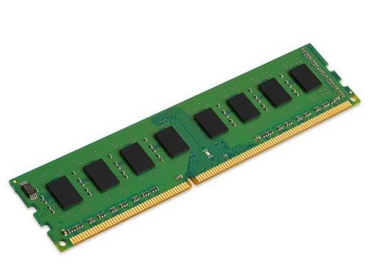 Green RAM module on a white background