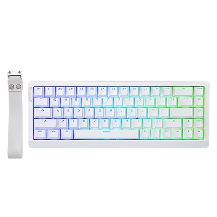 Keyboard with RGB backlighting on a white background