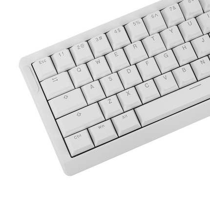 White keyboard on a transparent background