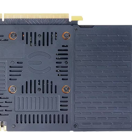 EVGA GeForce GTX 1070 graphics card metal backplate, rear view