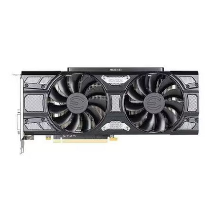 EVGA GeForce GTX 1070 8GB dual-fan graphics card, front product image