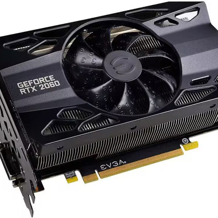 EVGA GeForce RTX 2060 graphics card on a white background