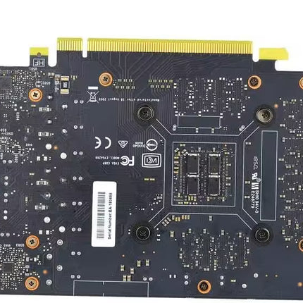 Computer graphics card with intricate circuitry on a white background