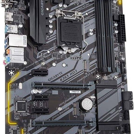 Gigabyte motherboard on a white background