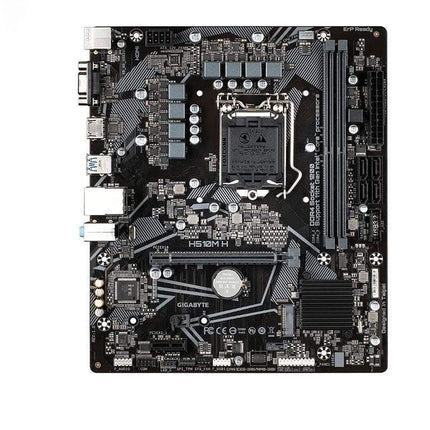 Gigabyte motherboard on a white background