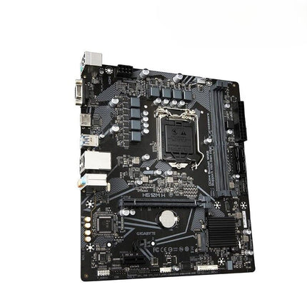 Computer motherboard on a white background