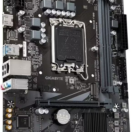 Gigabyte motherboard on a white background
