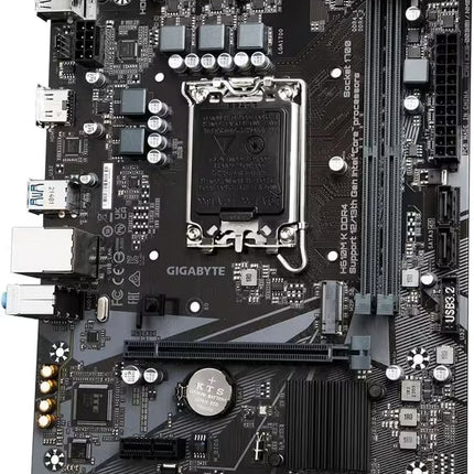 Gigabyte motherboard on a white background