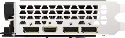 Computer hardware component with ports on a white background