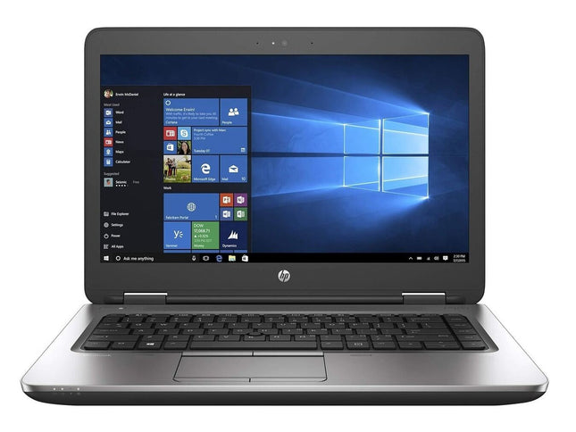 Laptop with Windows operating system on the screen on a white background