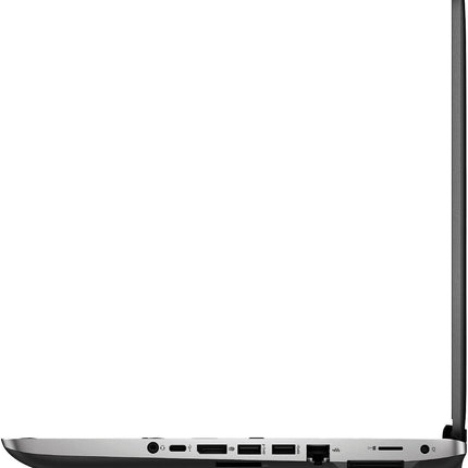 Side view of a laptop on a white background