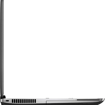Side view of a laptop on a white background