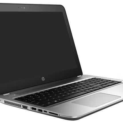 Open laptop on a white background