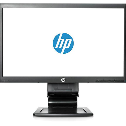 HP monitor with logo on a white background