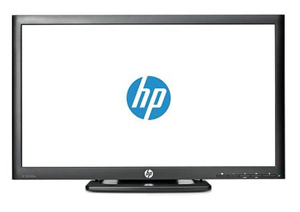 HP monitor with logo on a white background