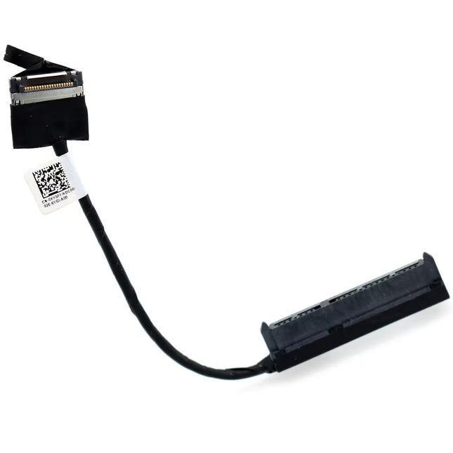Computer cable with a flexible connector on a white background