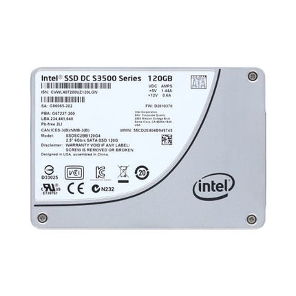 Intel SSD DC S3500 Series 120GB solid state drive on a white background